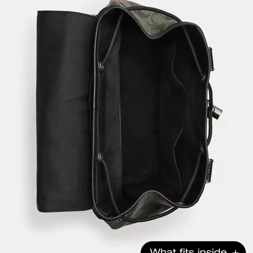 Track Backpack In Signature Canvas With Camo Print - Picture 4 of 5